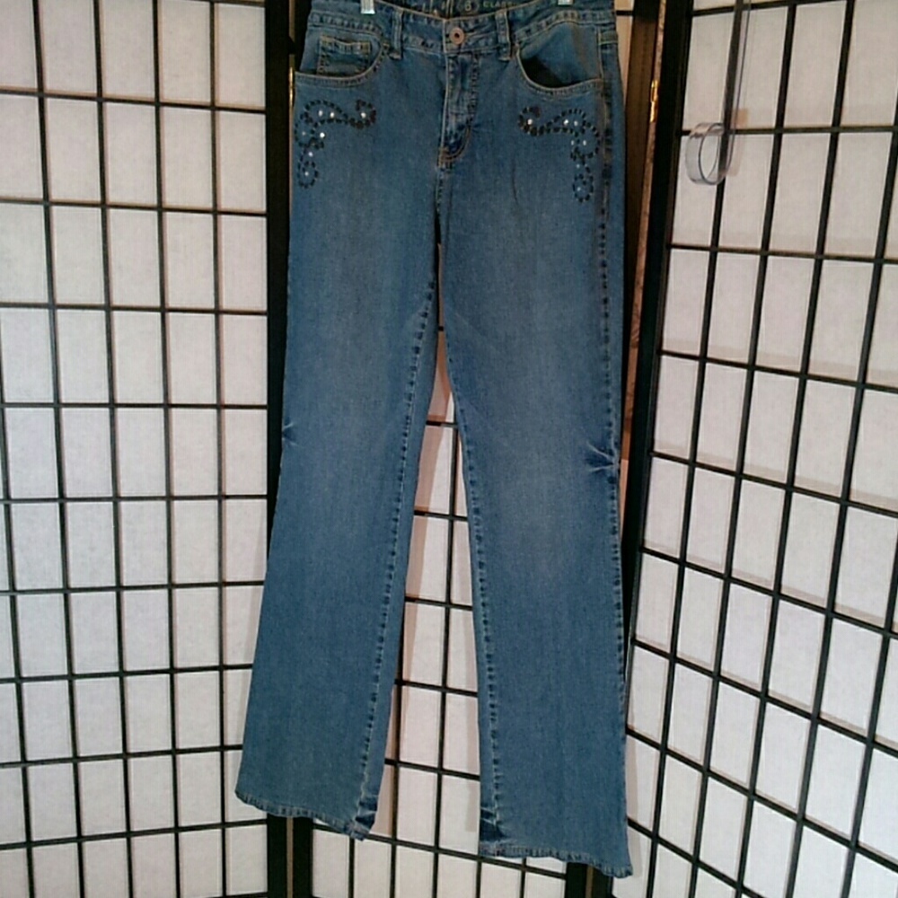 Ethyl Classic embellished jeans